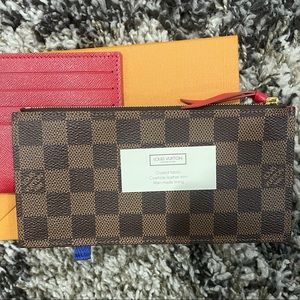 Felicie Pochette Wallet Insert (Damier Ebene)